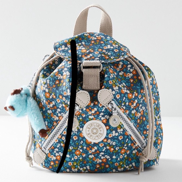kipling floral backpack